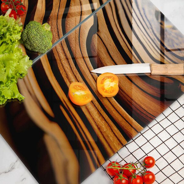 Tampa de parede do fogão a gás Tronco de madeira