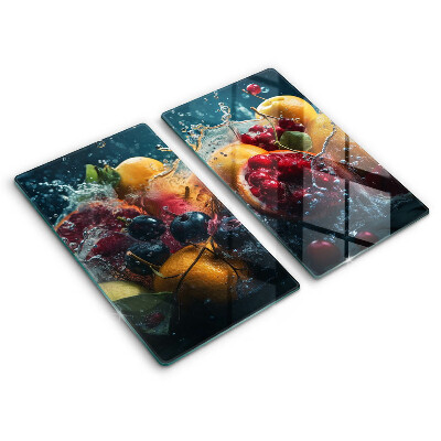 Tampa de parede do fogão a gás Frutas na água