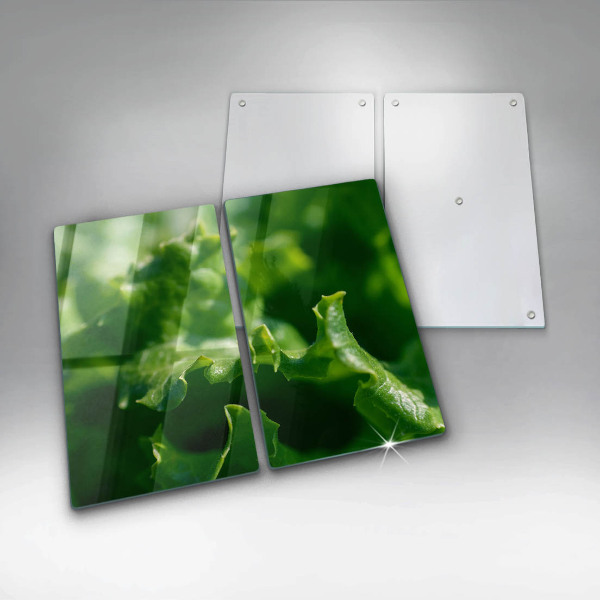 Tampa de parede do fogão a gás Folhas de alface