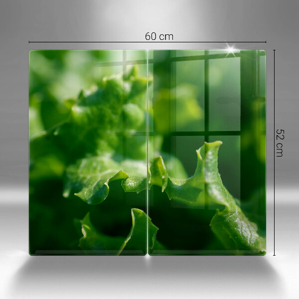 Tampa de parede do fogão a gás Folhas de alface