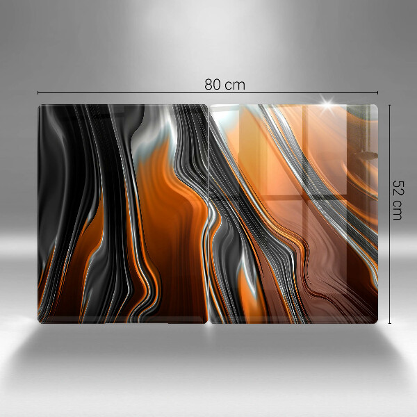 Tampa da placa de indução Padrão abstrato