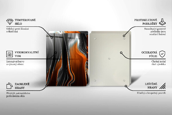 Tampa da placa de indução Padrão abstrato