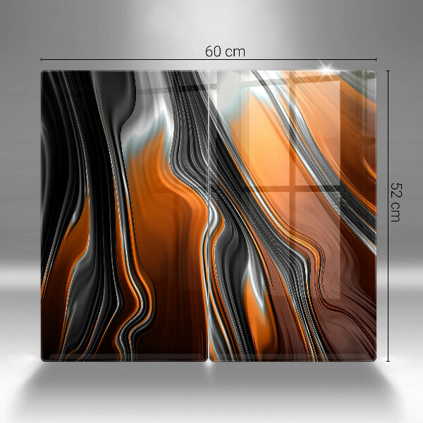 Tampa da placa de indução Padrão abstrato