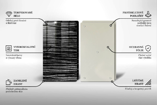 Tampa da placa de indução Abstração preta