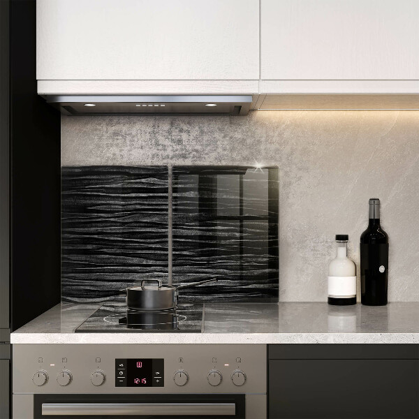 Tampa da placa de indução Abstração preta