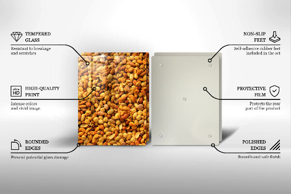 Tampa da placa de indução Mistura de nozes