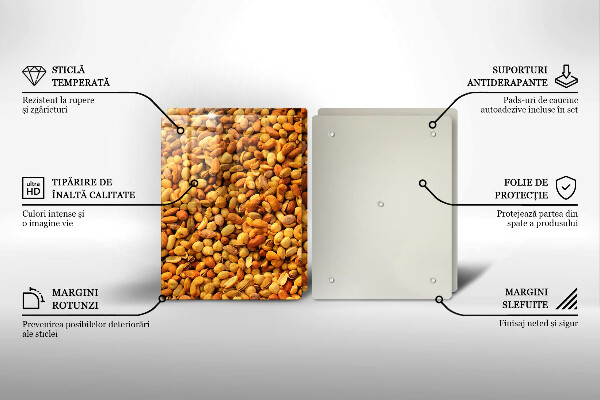 Tampa da placa de indução Mistura de nozes