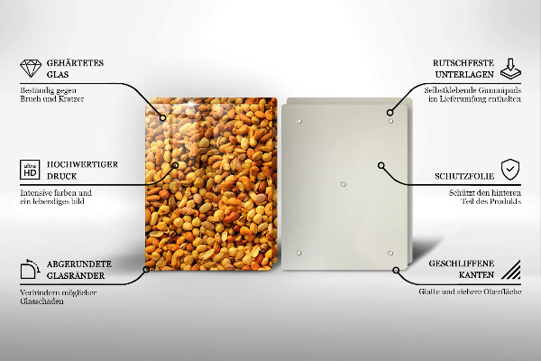 Tampa da placa de indução Mistura de nozes