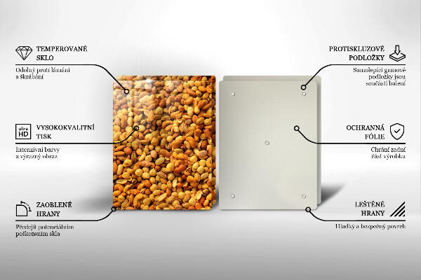 Tampa da placa de indução Mistura de nozes