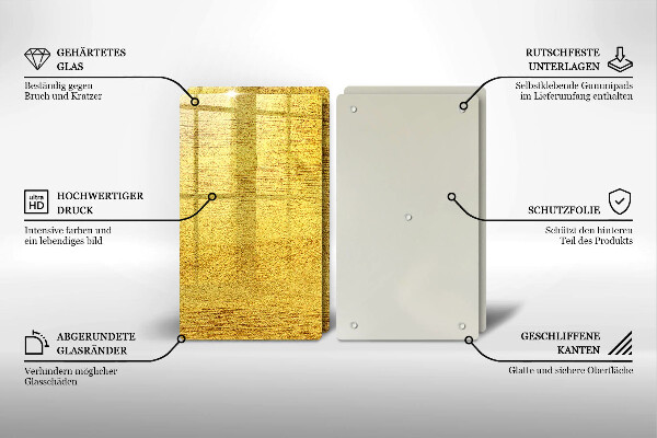 Cobertura de indução Abstração amarela