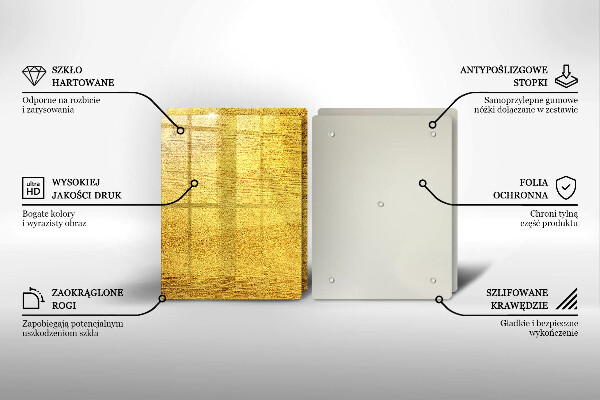 Cobertura de indução Abstração amarela
