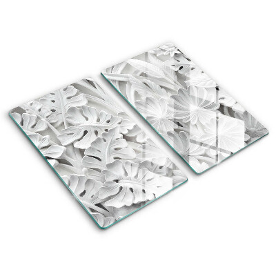 Cobertura de indução Flores brancas