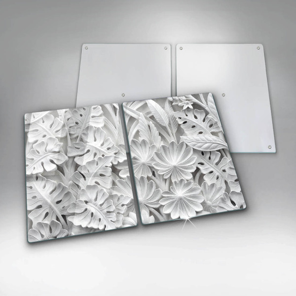 Cobertura de indução Flores brancas