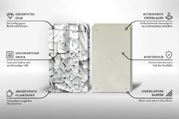 Cobertura de indução Flores brancas