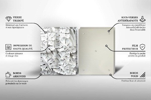 Cobertura de indução Flores brancas