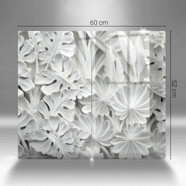 Cobertura de indução Flores brancas