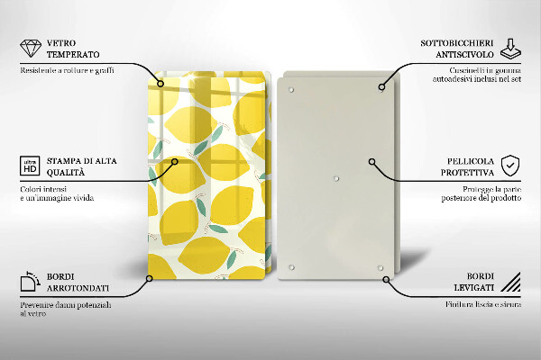 Cobertura de indução Limões desenhados