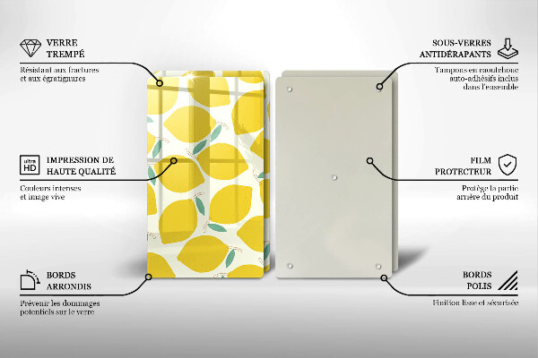 Cobertura de indução Limões desenhados