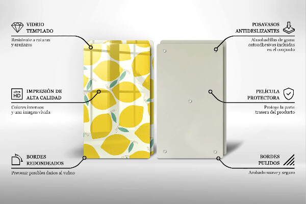 Cobertura de indução Limões desenhados