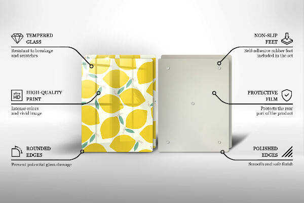 Cobertura de indução Limões desenhados