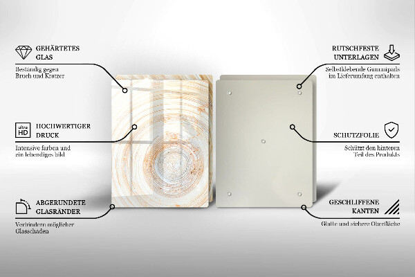Cobertura de indução Textura de madeira