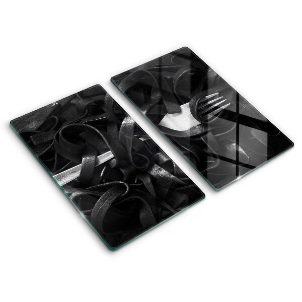 Cobertura de indução Macarrão preto Tagliatelle