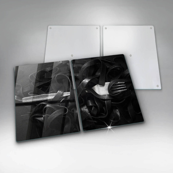 Cobertura de indução Macarrão preto Tagliatelle