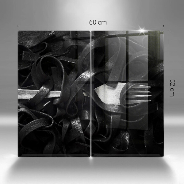 Cobertura de indução Macarrão preto Tagliatelle