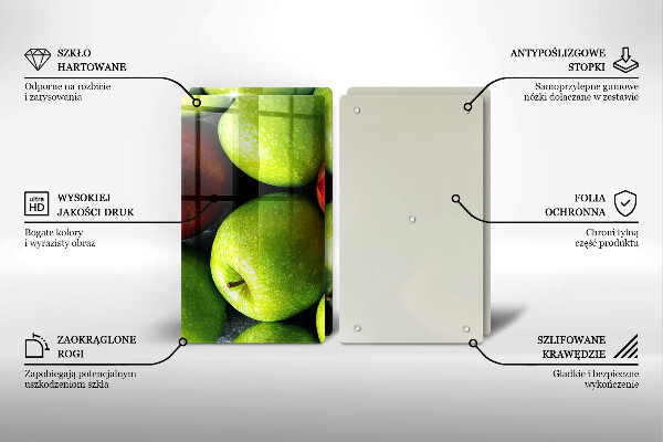 Cobertura de indução Maçãs suculentas