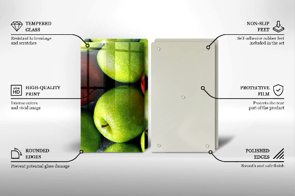 Cobertura de indução Maçãs suculentas