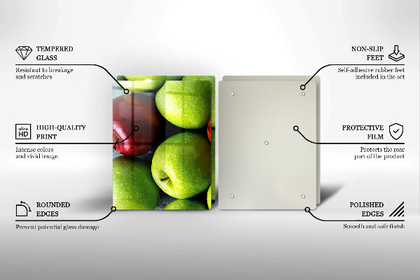 Cobertura de indução Maçãs suculentas