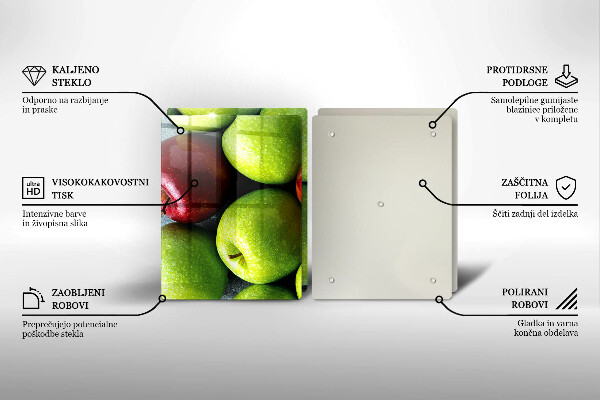 Cobertura de indução Maçãs suculentas