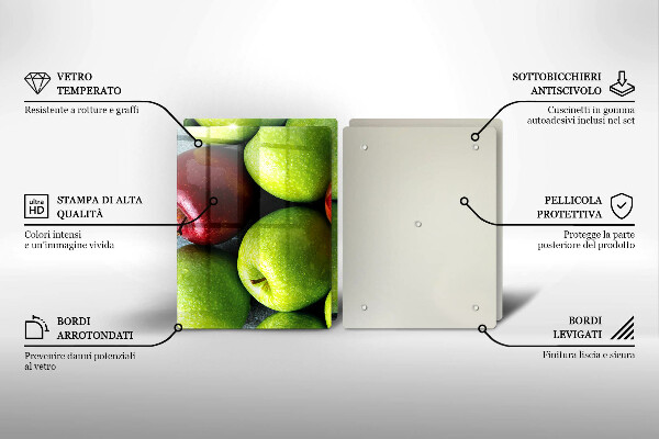Cobertura de indução Maçãs suculentas