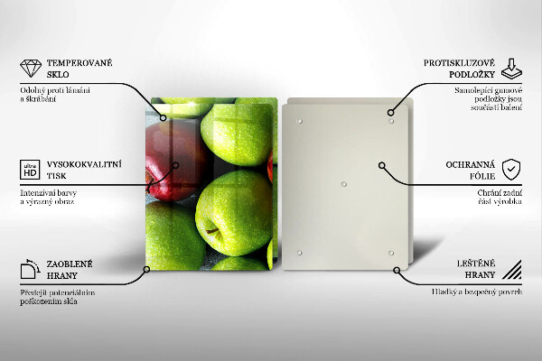 Cobertura de indução Maçãs suculentas