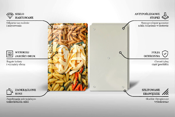 Cobertura de indução Diferentes tipos de macarrão