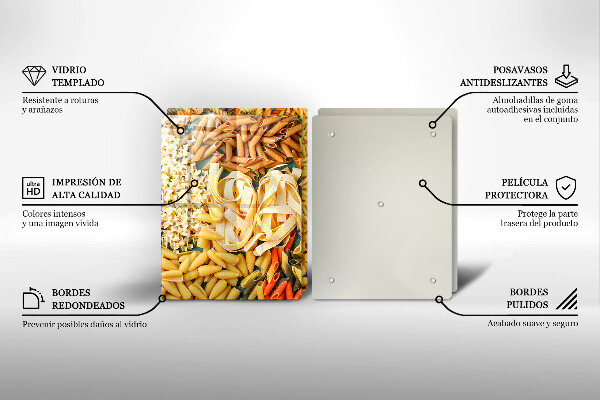 Cobertura de indução Diferentes tipos de macarrão