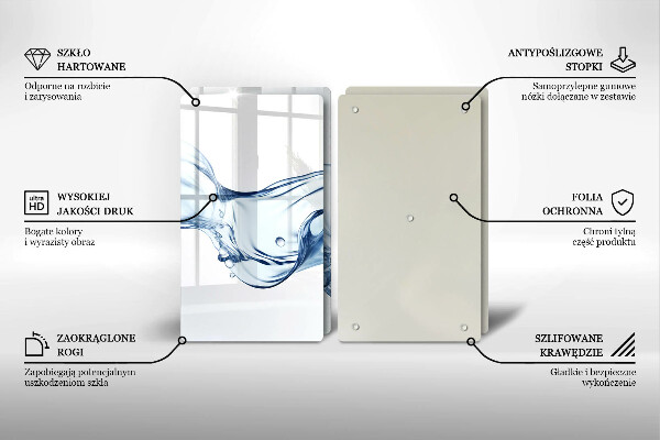 Cobertura de indução Água cristalina