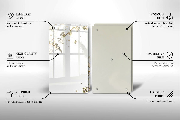 Cobertura de indução Decorações de inverno