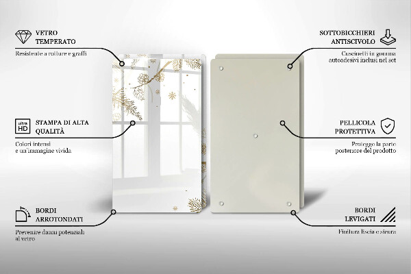 Cobertura de indução Decorações de inverno