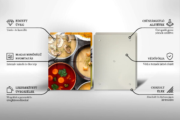 Tampa da placa de indução Sopas coloridas