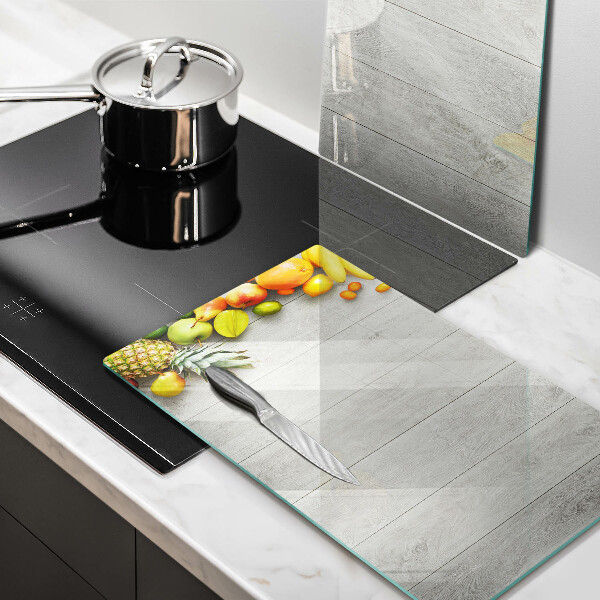 Tampa de parede do fogão a gás Frutas em tábuas