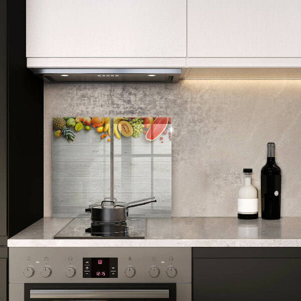 Tampa de parede do fogão a gás Frutas em tábuas