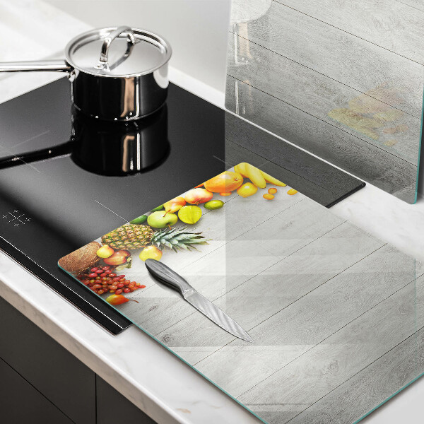 Tampa de parede do fogão a gás Frutas em tábuas