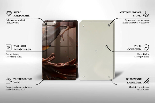 Tampa de parede do fogão a gás Chocolate líquido