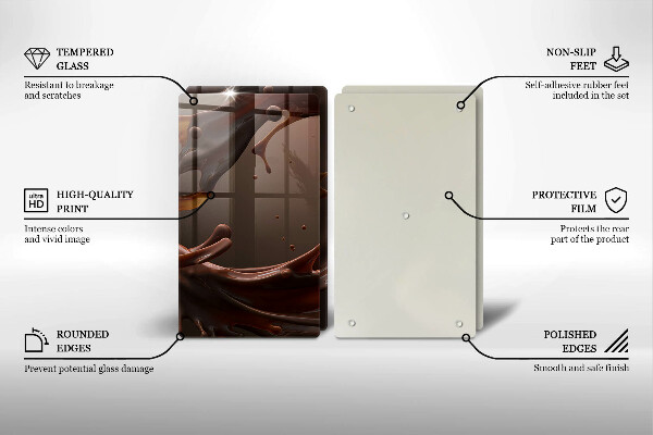 Tampa de parede do fogão a gás Chocolate líquido