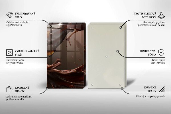 Tampa de parede do fogão a gás Chocolate líquido