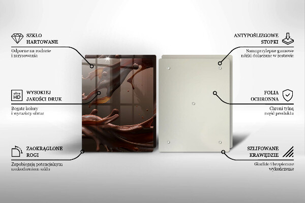 Tampa de parede do fogão a gás Chocolate líquido