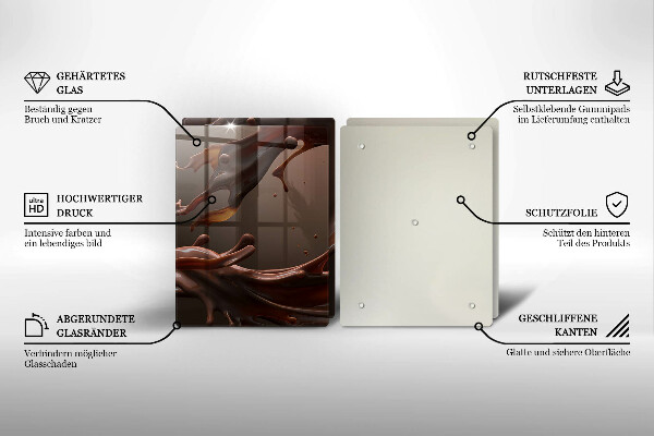 Tampa de parede do fogão a gás Chocolate líquido