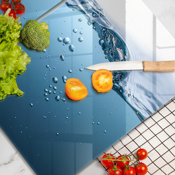 Tampa de parede do fogão a gás Água azul