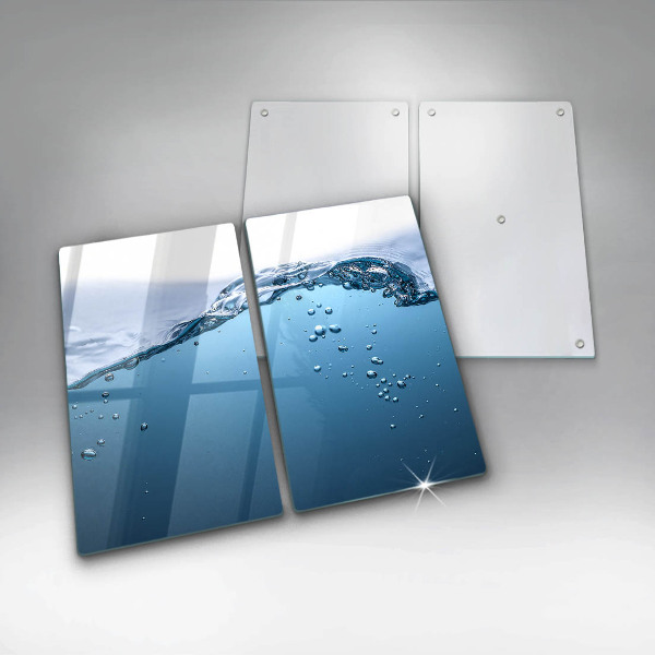 Tampa de parede do fogão a gás Água azul